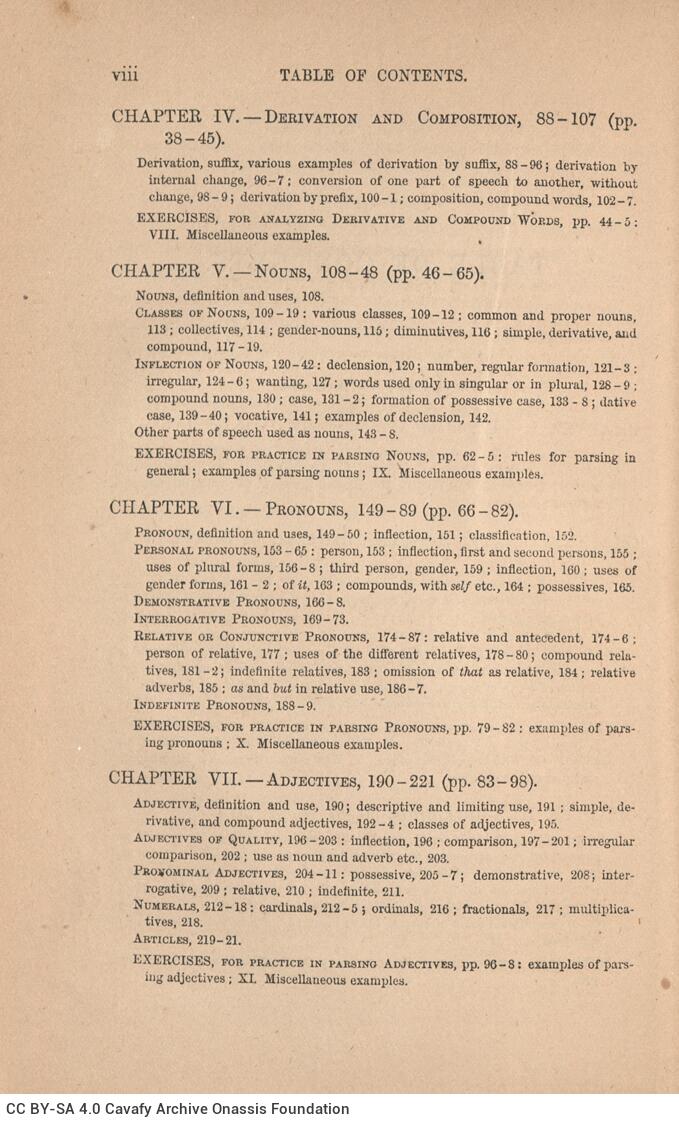 19 x 13 εκ. 2 σ. χ.α. + XII σ. + 260 σ. + 2 σ. χ.α., όπου στο φ. 1 κτητορική σφραγίδα CPC 